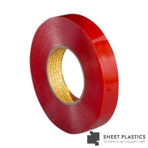 Clear Double Sided Polyester Tape 50M