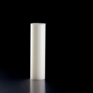 White Acetal Plastic Bar 3/8 Thick x 3/8 Wide x 48 Long 
