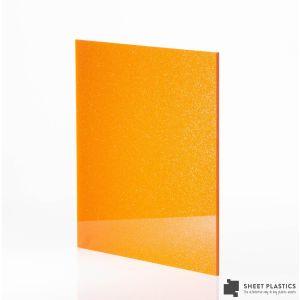 3mm Gold/Orange Shimmer Acrylic Sheet Cut To Size