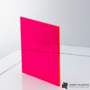 5mm Pink Fluorescent Acrylic Sheet Cut To Size